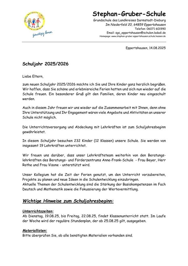 Elternbrief 2025 Teil 1
