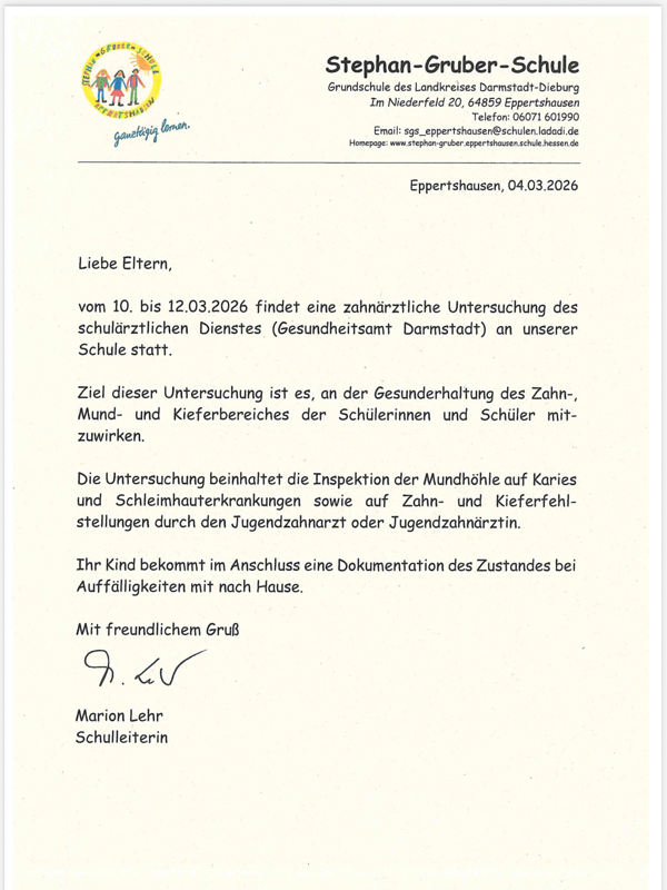 Elternbrief März